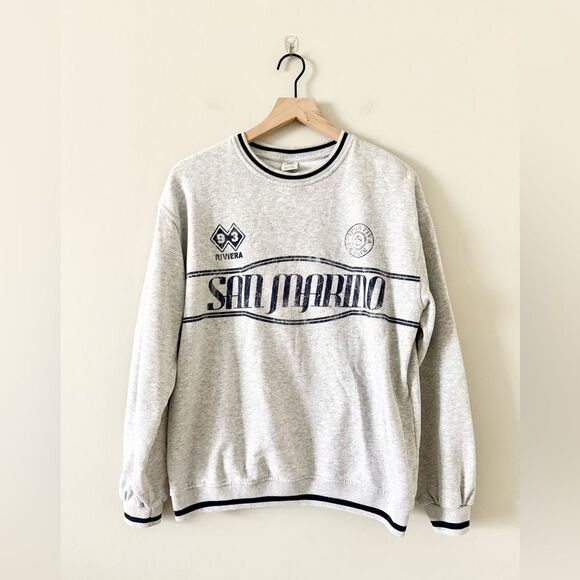 Urban Outfitters Monaco Riviera Sporty Pullover Sweatshirt in Gray - Size S - Picture 2 of 5